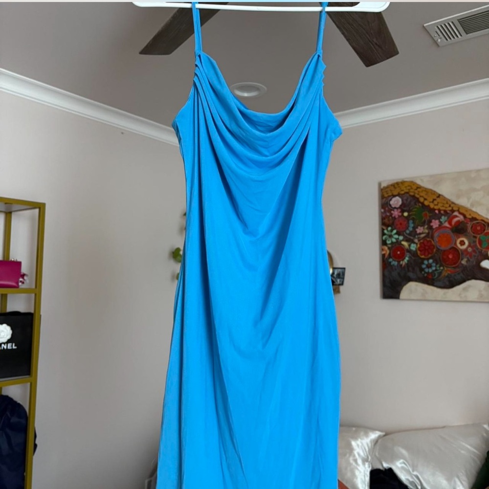 Forever 21 Strapless Blue Dress